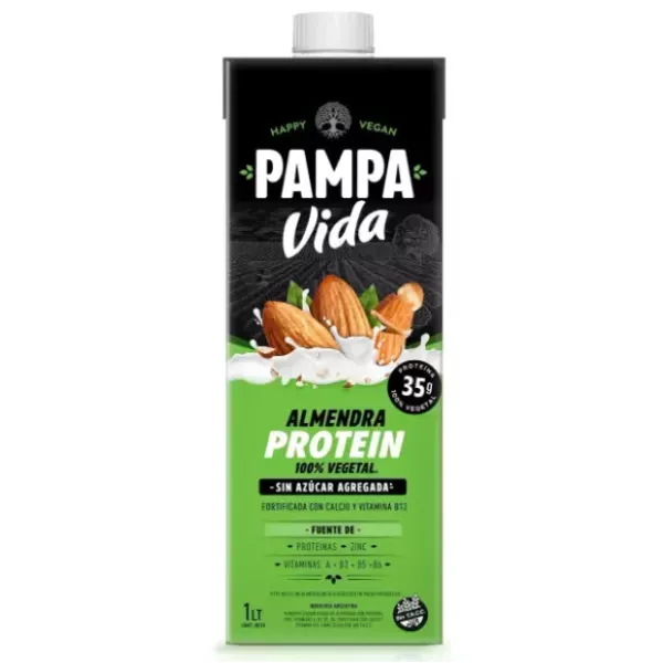 Leche De Almendras Sin Azúcar PROTEICA Pampa Vida