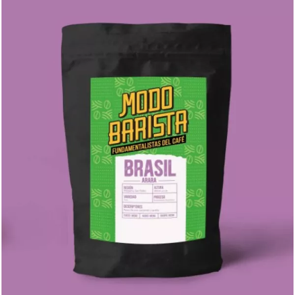 Cafe De Especialidad Brasil Bourbon Amarillo Molienda Media x 250 g MODO BARISTA