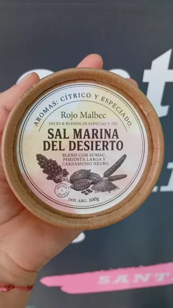 Sal Marina del Desierto x 100 g Rojo Malbec