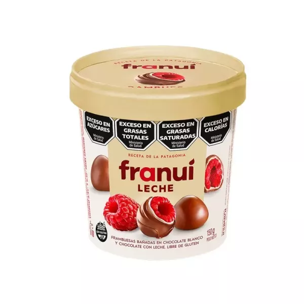 Frambuesas SIN GLUTEN Bañadas en Chocolate Con Leche Franuí Leche