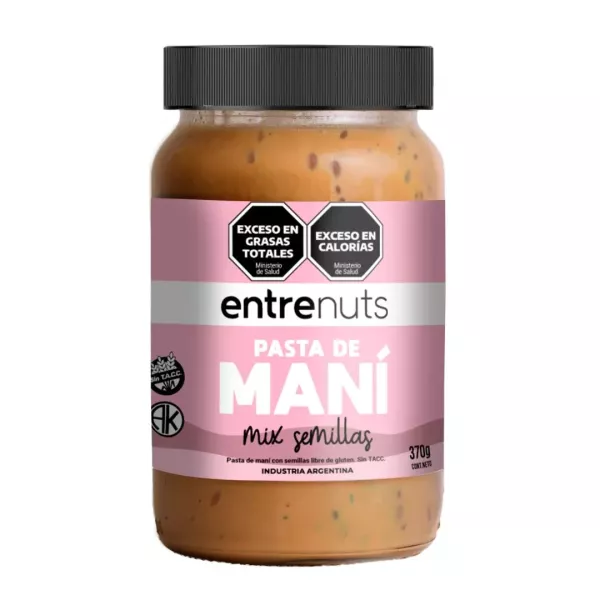 Pasta De Mani Con Semillas X360grs Entre Nuts