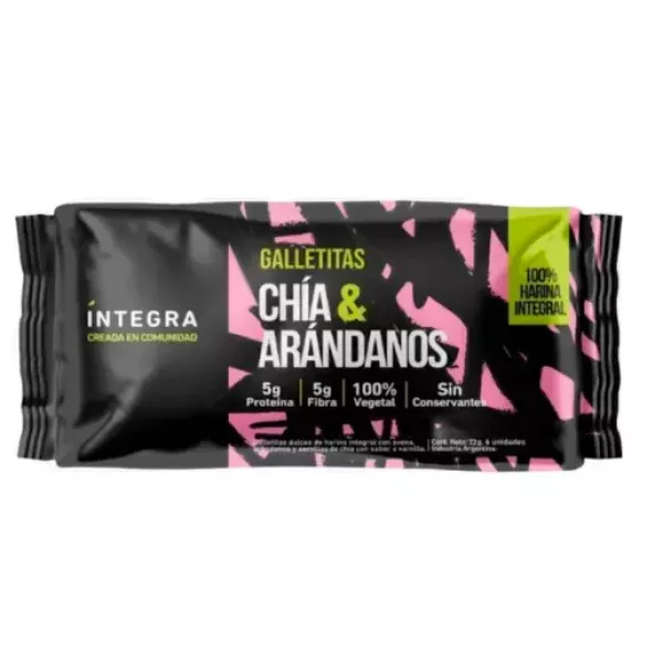 Galletitas De Chia y Arandanos x72grs Integra