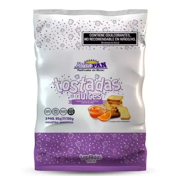 Tostadas Dulces Sin Tacc Aplv Intipan