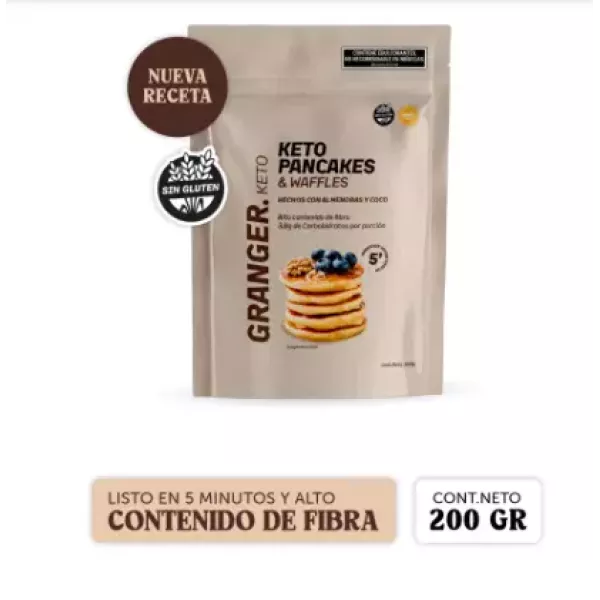 Pre Mezcla Pancakes Keto Vainilla x200grs Granger