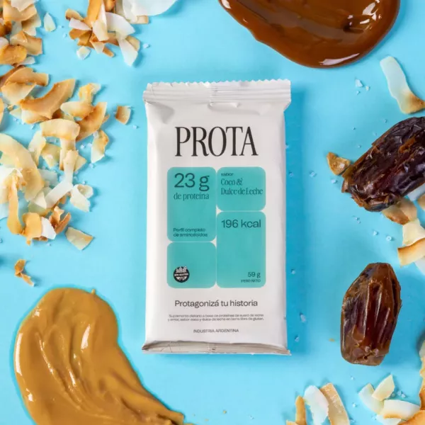 Barra proteica coco y dulce de leche x 59 g Prota