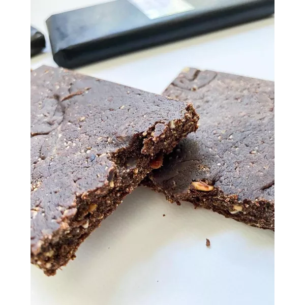 Turron Navideño (tipo mantecol) Cacao, Higos Negros Y Nueces Libre