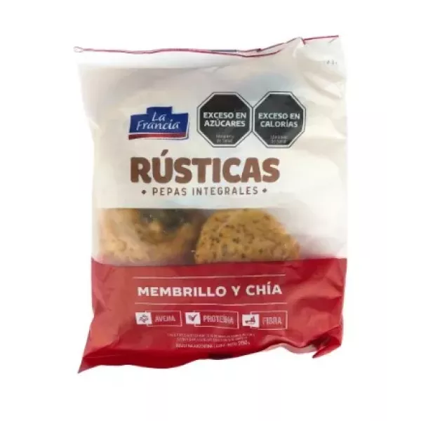 Pepas Integrales Con Chia Y Membrillo 250 grs LA FRANCIA