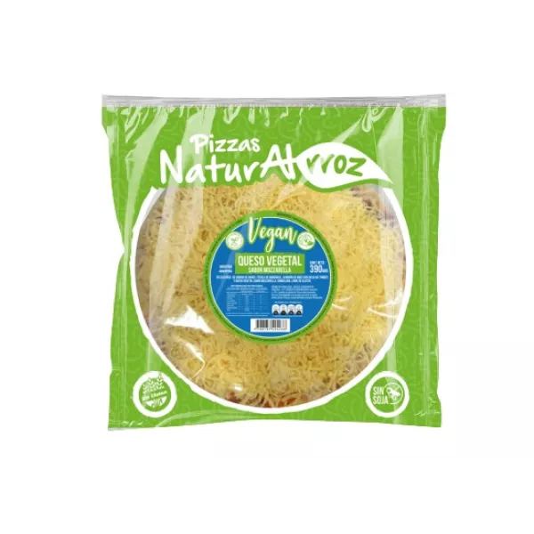 Pizza Vegan De Queso Individual Sin Tacc Naturalrroz