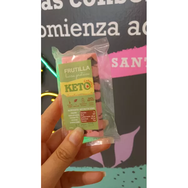 Barrita Proteica Frutilla KETO CEBALLOS