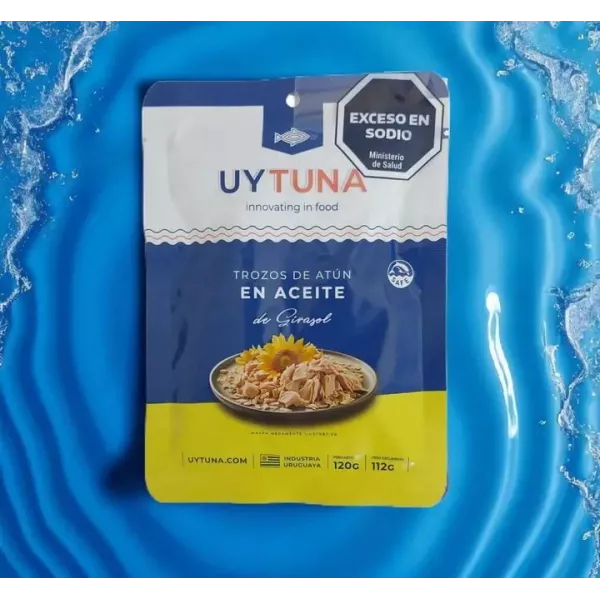 Trozos de atún en Girasol envase pouch x 120 grs UYTUNA