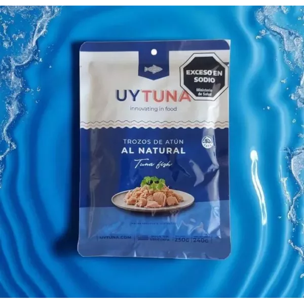 Trozos de atún al Natural envase pouch x 120 grs UYTUNA