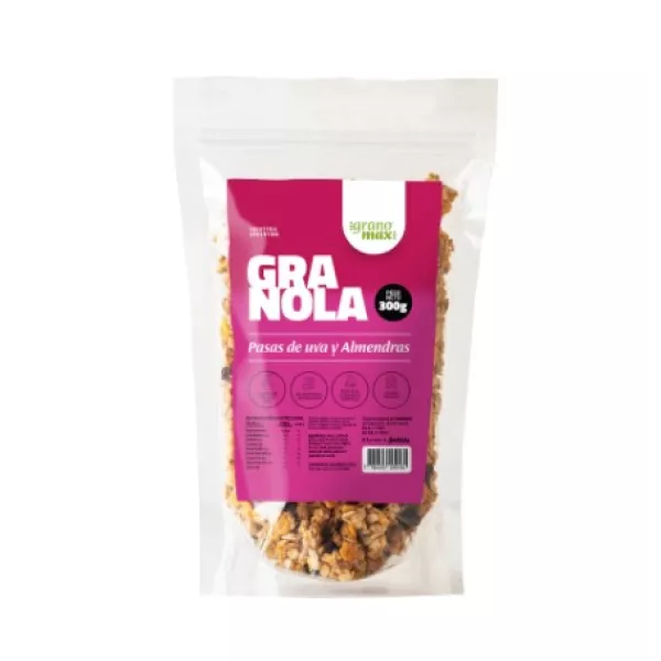 Granola Con Pasas De Uva Y Almendras X 300 Grs Granomax