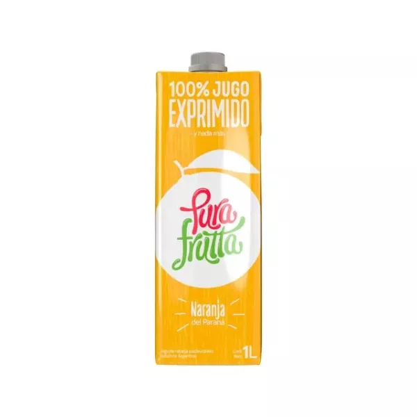 Jugo Natural De Naranja X 1 Litro Pura Frutta