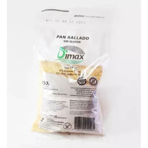 Pan Rallado Sin Tacc X 250grs Dimax