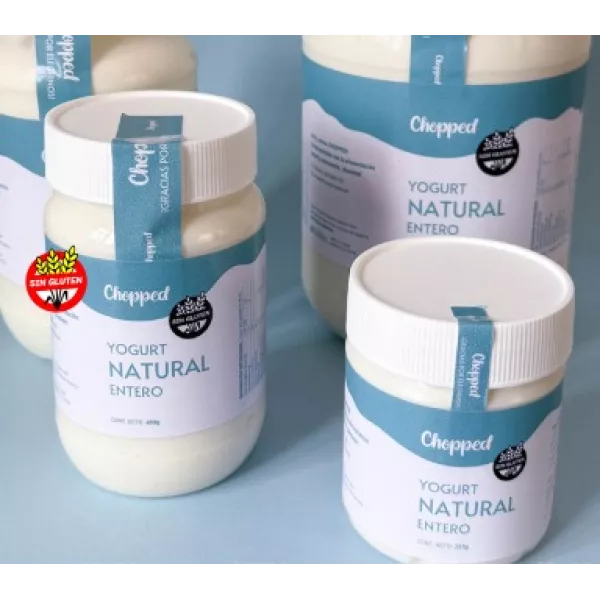 Yogur Natural Entero X 400grs  Chopped