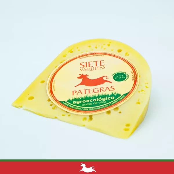 Queso Pategras Agroecologico De Vaca De Pastura Sin Tacc Siete Vaquitas
