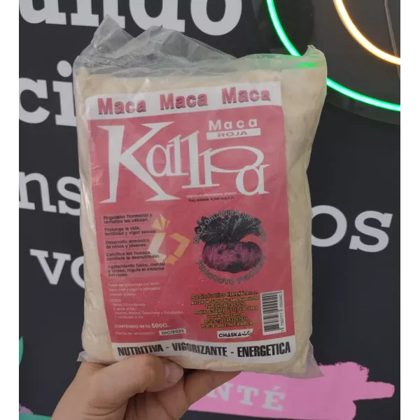 Maca Roja Peruana Organica X 500 Grs Kallpa