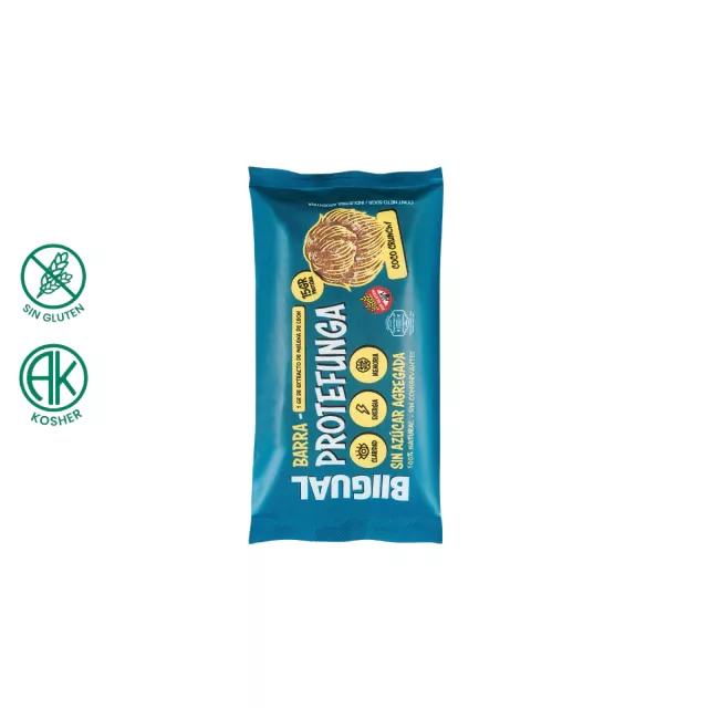 Barra Protefunga Coco Crunchy Melena de Leon Bigual