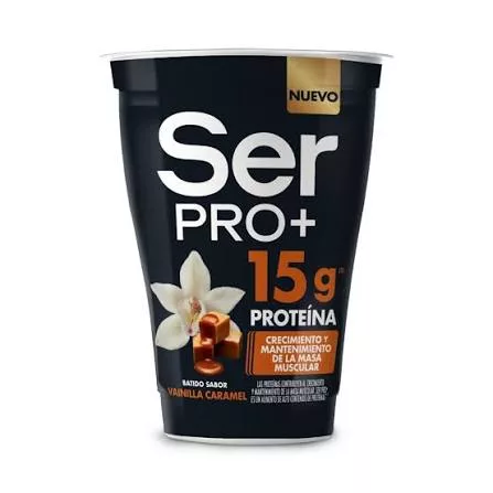 Yogurt Ser Pro+ Vainilla Caramel batido 15grs Proteina 175grs La Serenisima