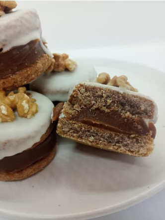Alfajores rellenos de Dulce de Leche y Nuez x2 Keto Funes