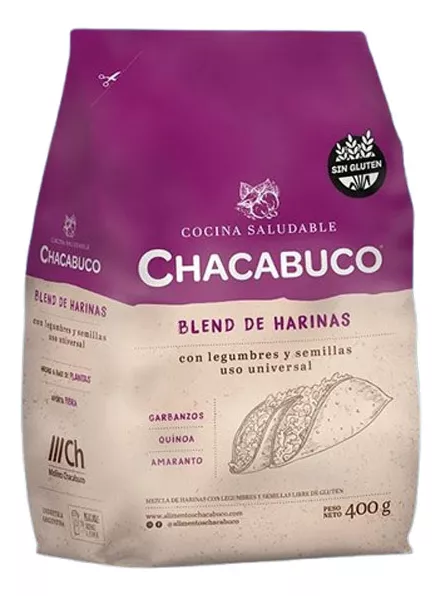 Blend De Harinas Con Legumbres Y Semillas Sin Tacc X 400 Grs Chacabuco