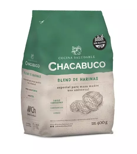 Blend De Harinas Especial Para Masa Madre Sin Tacc X 400 Grs Chacabuco