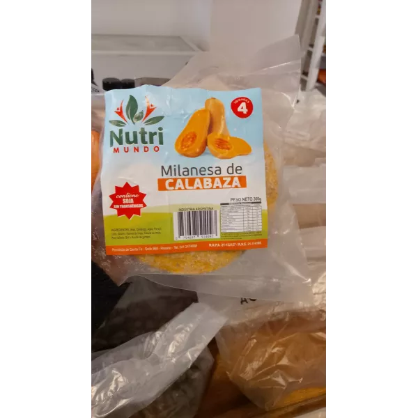 Milanesa de Calabaza 4 unidades NUTRIMUNDO