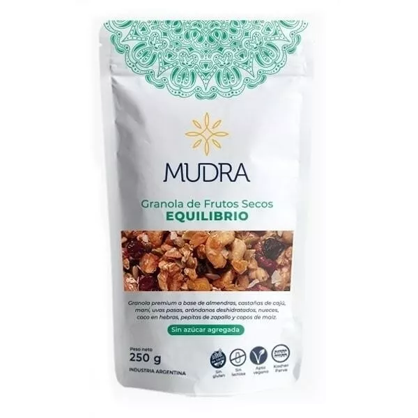 Granola De Frutos Secos Sin Azúcar, Sin Tacc Y Vegana Equilibrio Mudra