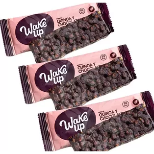 Barra De Quinoa Y Chocolate Negro Sin Tacc Wake Up