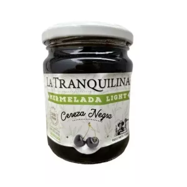 Mermelada De Cereza Negra Con Stevia La Tranquilina