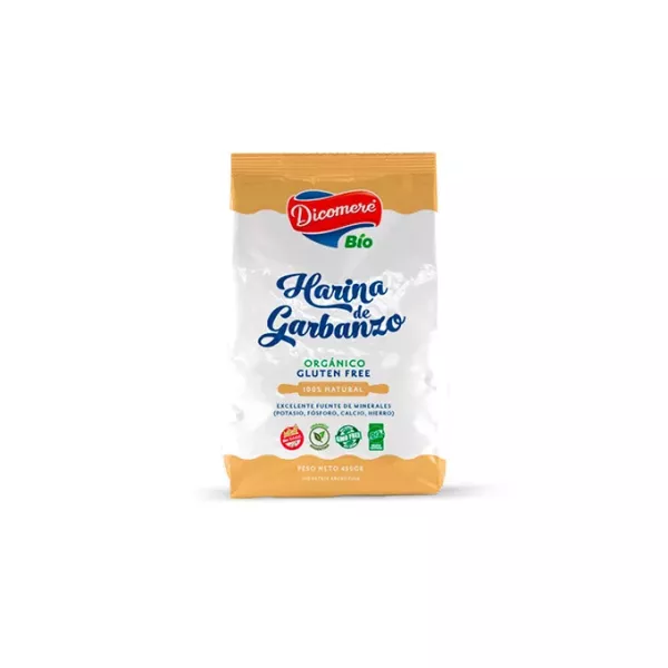 Harina De Garbanzos Sin Tacc Organica Dicomere X450 Gr
