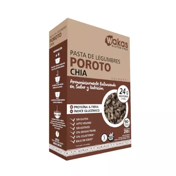 Pasta Fussilli De Poroto Alubia Y Chia Wakas