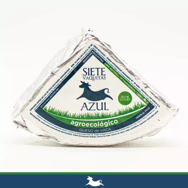 Queso Azul Agroecologico De Vaca De Pastura Sin Tacc Siete Vaquitas