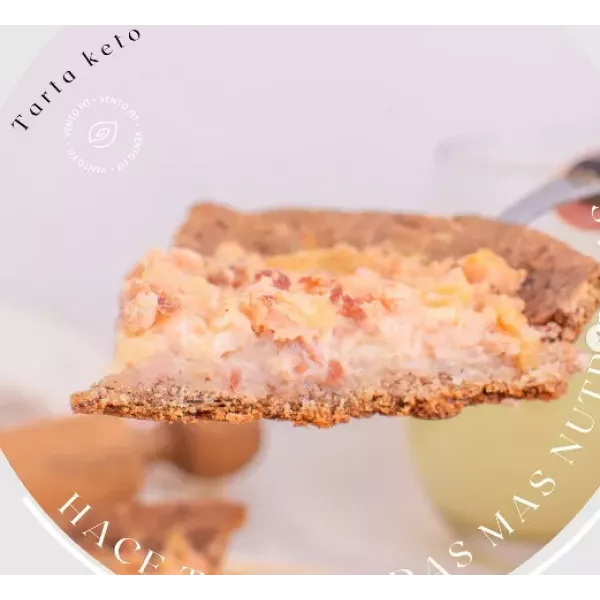 Tarta Keto De Pollo Y Muzza  - Vento Fit