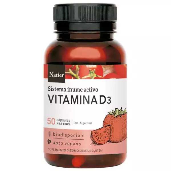 Capsulas De Vitamina D3 X50u Natier