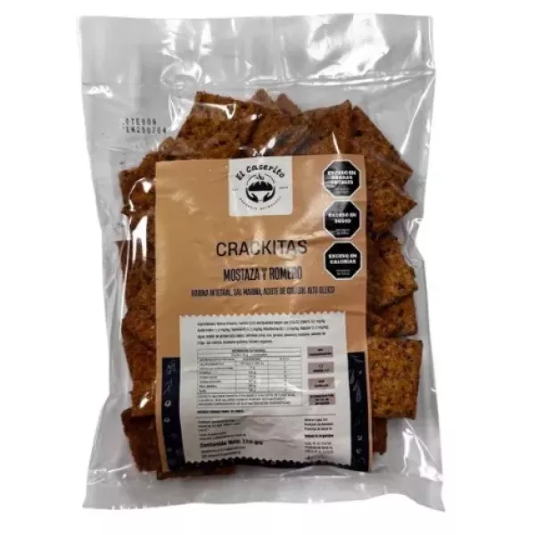 Crackitas De Mostaza Y Romero El Caserito