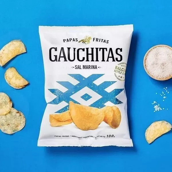 Chips De Papas Y Sal Marina X 80 Grs Gauchitas