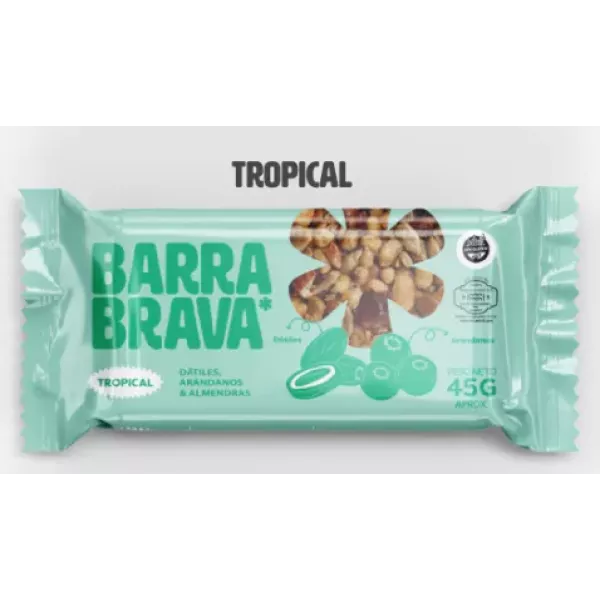 Barrita Con Datiles, Arandanos Y Almendras Sin Tacc Barra Brava