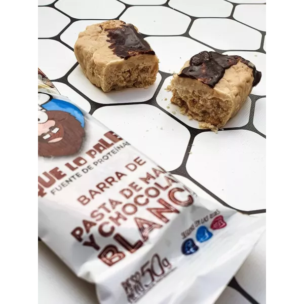Barra Proteica De Pasta De Mani Y Chocolate Negro Que Lo Paleo