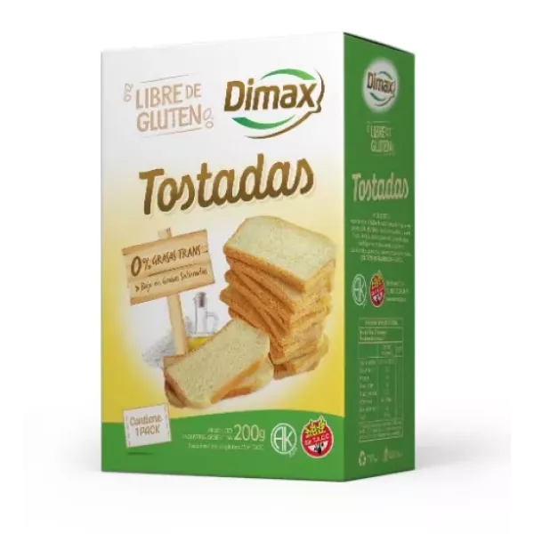 Tostadas Sin Tacc X200grs Dimax