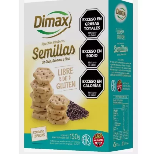 Bizcochito Con Semillas Sin Tacc X200grs Dimax