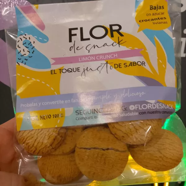 Galletitas De Limon Crunch x 100 grs Flor de Snack