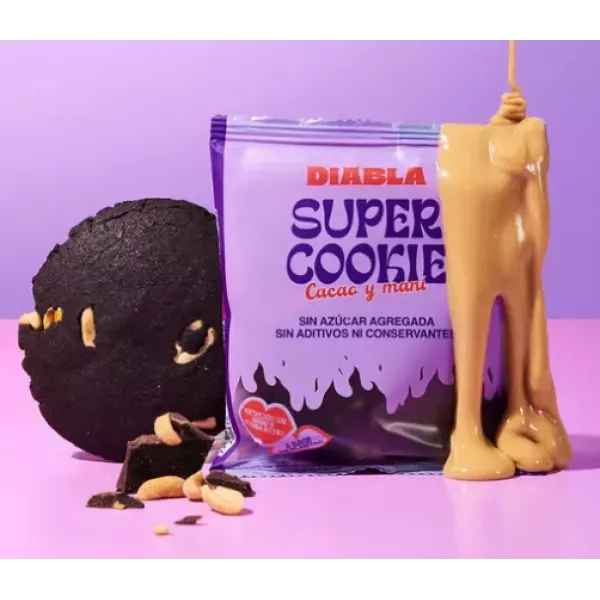 Super Cookie Cacao Y Mani Sin Tacc Diabla