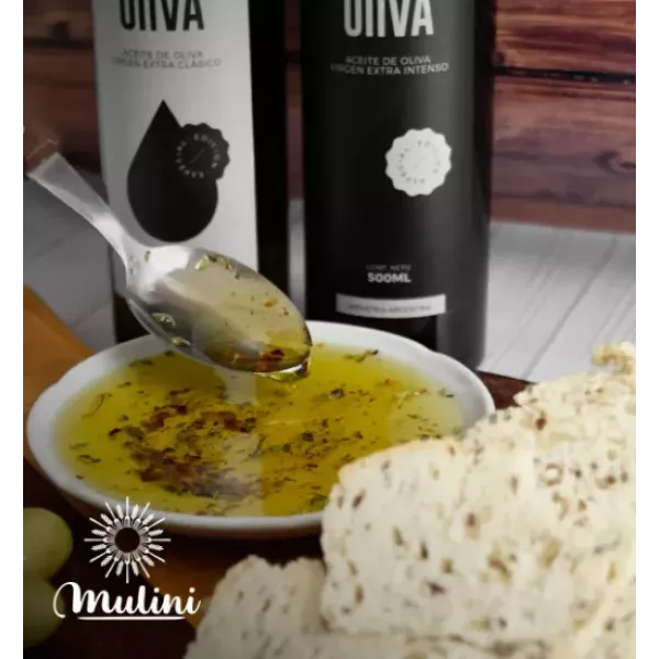 Aceite De Oliva Extra Virgen Intenso X 500 Cc Mulini