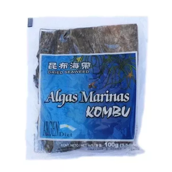 Algas Marinas Kombu X 100 Grs Argendiet (en Tiras)