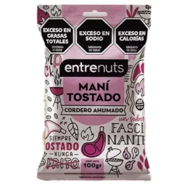 Mani Cordero Ahumado X 100 Entre Nuts