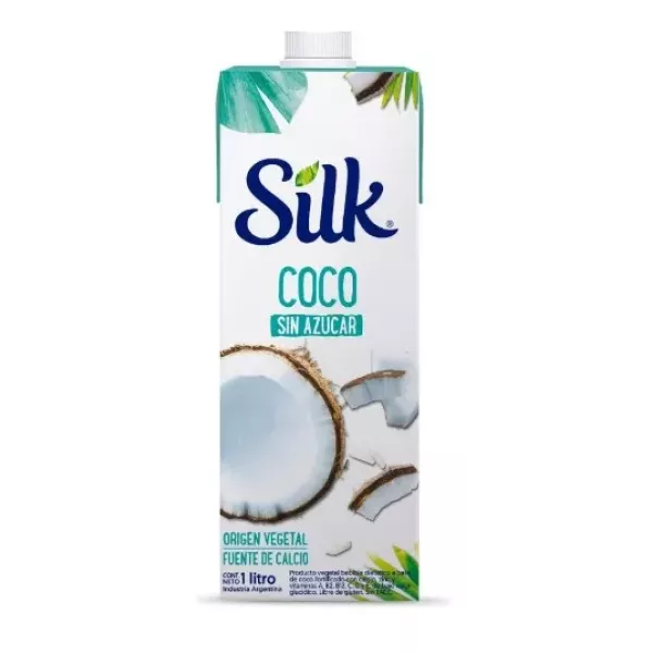Leche De Coco Sin Azucar X Litro Silk