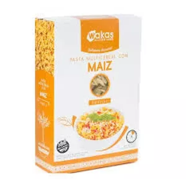Pasta Fussilli Multicereal Con Maiz x300grs Wakas