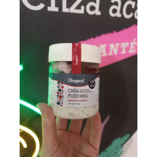 Yogur Natural Chiapudding Frutos Rojos Sin Tacc X 235 Ml Chopped